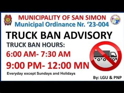 san fernando pampanga truck ban